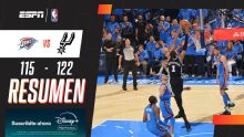 ¡Triunfazo de los Spurs en doble suplementario ante el Thunder en los Playoffs!