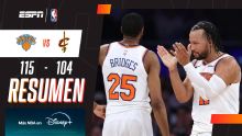 ¡Los Knicks dieron vuelta un partido increíble y ganaron el primero ante los Cavs!