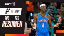 El Thunder pisó fuerte en San Antonio, ganó y se puso 2 a 1 en la serie
