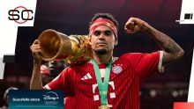 ¡Así festejó Luis Díaz el título de Copa de Alemania!