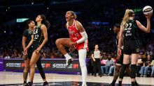 A'ja Wilson lideró el triunfo de las Aces sobre las Sparks