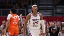 Sykes matches career high with 38 points, expansion Tempo outlast Sun 106-102 in OT