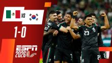 México consiguió su segunda victoria del torneo tras vencer 1-0 a Corea del Sur y se colocó como líder de su grupo