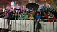 Mexico fans go wild in the rain after taking lead vs. South Korea