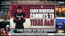 #1 OLB Kaden Henderson commits to Texas A&M on McAfee