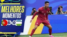 Cristiano Ronaldo marca duas vezes, se torna único jogador a ter gol em seis Copas, e Portugal goleia; VEJA como foi