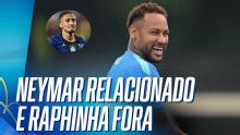 Neymar viaja para duelo contra Escócia e Raphinha fica de fora dos relacionados
