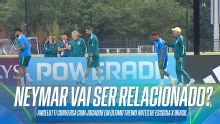 Neymar vai ser relacionado contra a Escócia? Ancelotti bate papo com jogador durante treino da Seleção Brasileira