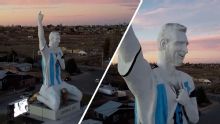 Giant 85-foot-tall Messi statue revealed in Patagonia
