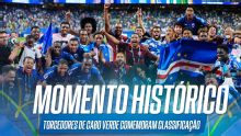 Torcedores de Cabo Verde comemoram classificação histórica da seleção para a próxima fase da Copa do Mundo