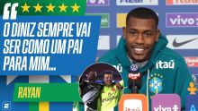 Rayan cita da importância de Diniz até chegar à Seleção e brinca: 'Se deixar, me liga quase todo dia'