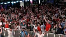 England fans celebrate after breakthrough vs. Panama