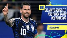 Scaloni explica por que Messi não atuou os 90 minutos em Jordânia x Argentina e diz: 'Segue nos surpreendendo'