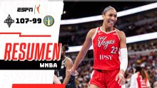 A'ja Wilson rompe récords en triunfo de Aces sobre Sky