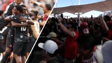 Toronto fan zone goes wild as Canada score vs. South Africa