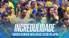 Torcida do Brasil no Rio de Janeiro fica incrédula com gol do Japão; VEJA as reações