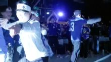 Fans go crazy at 2:30am in Tokyo as Japan take the lead over Brazil