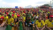 Fans in Rio go wild as Brazil equalises against Japan