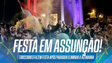 Foi uma festa em Assunção! A comemoração da torcida do Paraguai após eliminar a Alemanha na Copa do Mundo