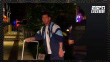 El plantel de Argentina llegó al hotel en Fort Lauderdale