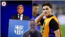 Joan Laporta explica la situación del caso Julián Alvarez