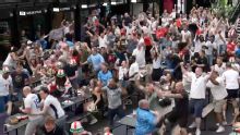 England fans go wild with relief after Kane equalises vs. DR Congo
