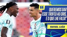Todos por ele? Rafael Leão fala sobre união em torno de CR7: 'Queremos dar esse troféu a ele'