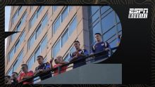 Los jugadores colombianos presentes en el banderazo