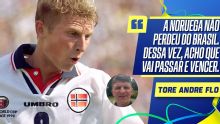 Ídolo da Noruega, Tore Andre Flo projeta jogo contra o Brasil e aposta em vitória da seleção norueguesa