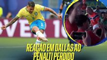 Sósia de Haaland comemora muito pênalti perdido por Bruno Guimarães; VEJA as reações em Dallas