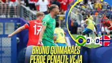 Bruno Guimarães perde pênalti em Brasil x Noruega; VEJA