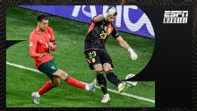 Unai Simón habló sobre CR7: ''Cuándo pisa el área es determinante''