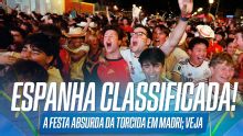 MADRI EM FESTA! Torcida da Espanha vai à loucura após classificação às quartas de final da Copa do Mundo; VEJA