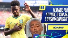 Romário critica Vini Jr. por não cobrar pênalti contra a Noruega: 'Irmão, tem que ter atitude'