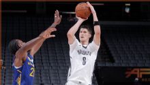 Nets arrasan con Warriors Blue gracias al recital de Egor Demin