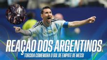 VEJA reação da torcida argentina com gol de empate de Messi contra o Egito
