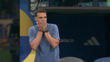 Al borde del llanto: Scaloni y el festejo del tercer gol argentino
