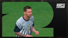 Messi encabezó el calentamiento frente a Egipto