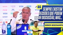 Deschamps evita polêmica sobre arbitragem argentina na Copa e despista: 'Meu adversário é o Marrocos'