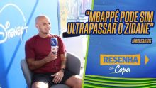 Fábio Santos diz que Mbappé pode ser maior do que Zidane e explica: 'Tem mais tempo de carreira e os números comprovam'