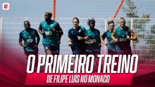 Veja como foi o primeiro treino de Filipe Luís no Monaco