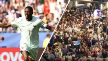 Joy for France fans after Dembélé doubles lead vs. Morocco