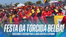 Torcida da Bélgica chega para a decisão contra a Espanha; VEJA