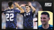 Scaloni: "No me preocupa que Julián y Lautaro no conviertan"