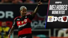 Wallace Yan ativa o 'modo Vini Jr', e Flamengo vence Benfica em jogo marcado por confusão; VEJA como foi