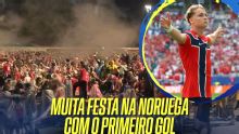 A Noruega enlouqueceu! VEJA a reação dos torcedores no país com o gol de Schjelderup contra a Inglaterra
