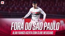 Alan Franco é negociado pelo São Paulo e reforçará clube mexicano; VEJA