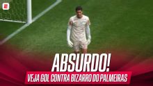Bizarro! Palmeiras faz gol contra absurdo em partida do Brasileirão Sub-17; VEJA