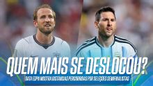 Entre Inglaterra e Argentina, quem teve maior deslocamento nesta Copa do Mundo? Data ESPN mostra