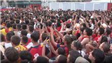 Euforia en Madrid por el gol de La Roja
